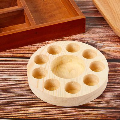 Supporto Espositore per Oli Essenziali a 10 Fori Portabottiglie Organizer per Fialette Legno