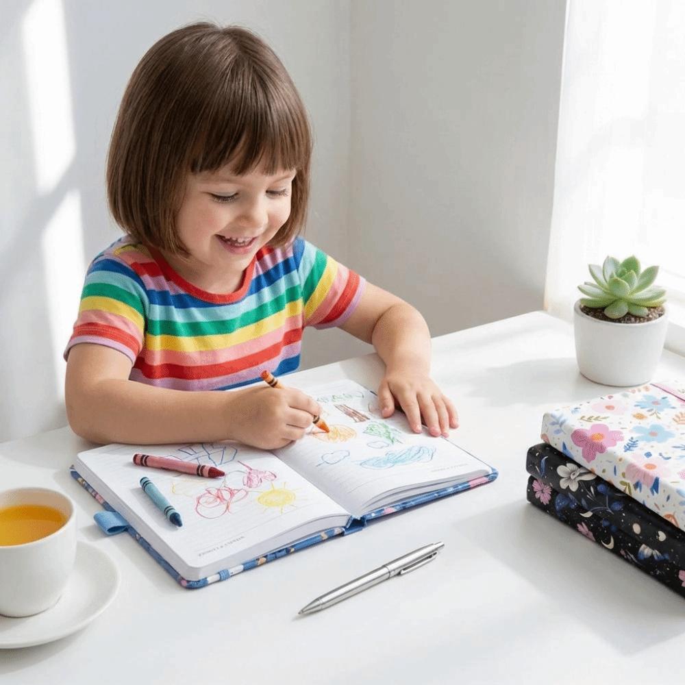 A5 Size Undated Academic Agenda High-Quality Paper Customizable Notebook  Personal Planning