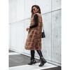 Women's Winter Autumn Long Faux Fur Vest Sleeveless Jacket Casual Outerwear For European American Style