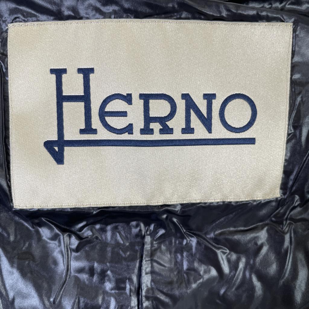 Herno 24AW PI001946D-12220Z‐1000 White Nylon Down Jacket Jacket 40 whiteUsed