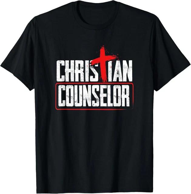Counselor Humor Inspirational Cross Christian Counselor T-Sh Size S-4XL T-Shirt XXXL