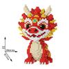 Year of the Dragon: Chinese-Styled Unicorn Dragon Building Blocks - Educational Puzzle Toy for Kids