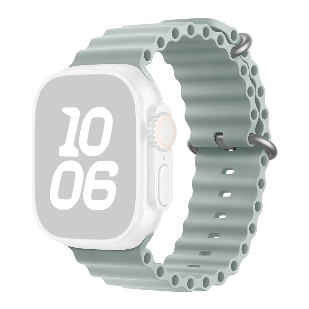 

KALEBOL Ocean Silicone Band For Apple Watch Series 11 10 42mm/9 87 41mm/SE3 SE2 SE 6 5 4 40mm/3 2 1 38mm Breathable Soft Watch Strap K