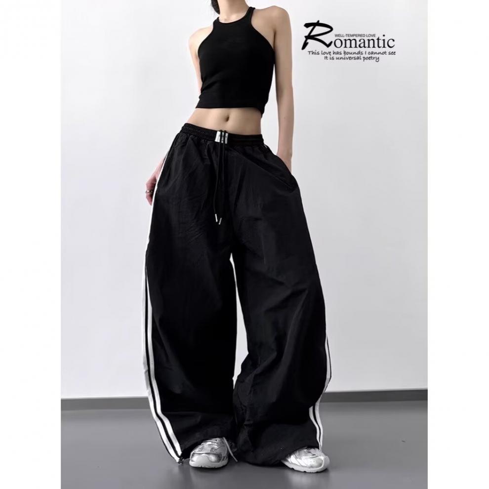 2025 Dam Casual Vida Cargo-byxor med Patchwork-randdetalj