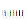7pcs Outdoor Fire Whistles Surviving Accessory Aluminum Alloy Waterproof Handheld Anti-corrosion Survival Supplies