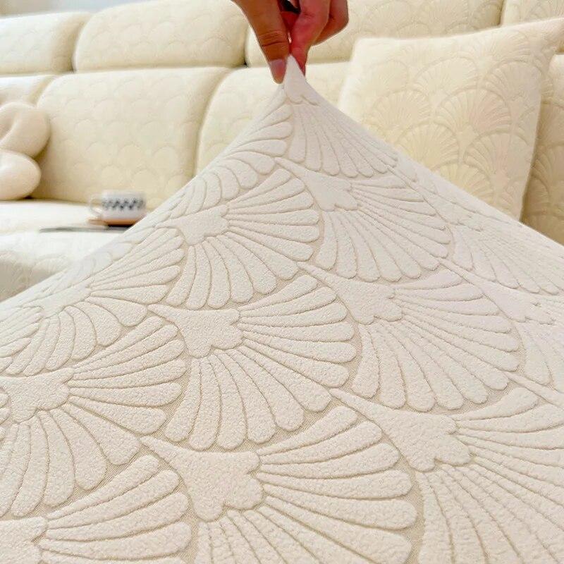 Fleeces Velvet Sofa Cover All-Season Universal Non-Slip Elastic Full Package Sofa Cushion Cover Chair Back Cover Towel