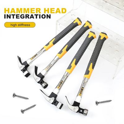 YLONDAO Klauenhammer, Holzbearbeitung, Nagelstanzer, Eisen, Metallhammer, Holzbearbeitung, Reparatur, Handwerkzeuge, Hebeklauenhämmer