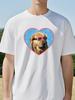 Doggo Golden Retriever Sunglasses Swimmer Dog Graphic Tee Unisex Funny Casual Summer Fashion Personality Tshirt