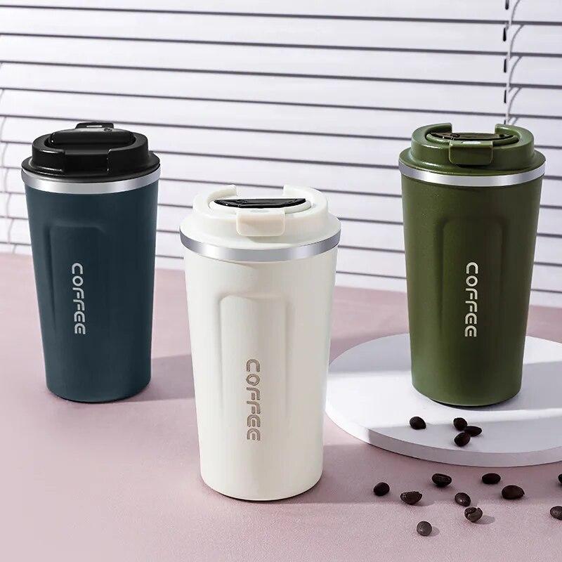380ml/510ml Stainless Steel Coffee Cup Travel Thermal Mug Leak-Proof Thermos Bottle Tea Coffee Mug Vacuum Flask Insulated Cups