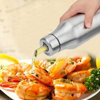 1 PZ 750ML Dispenser Olio Acciaio Inossidabile Articoli per la Cucina A Prova di Perdite Durevole Salsaera Bottiglia Salsa di Soia Olio d'Oliva Lattina per Olio