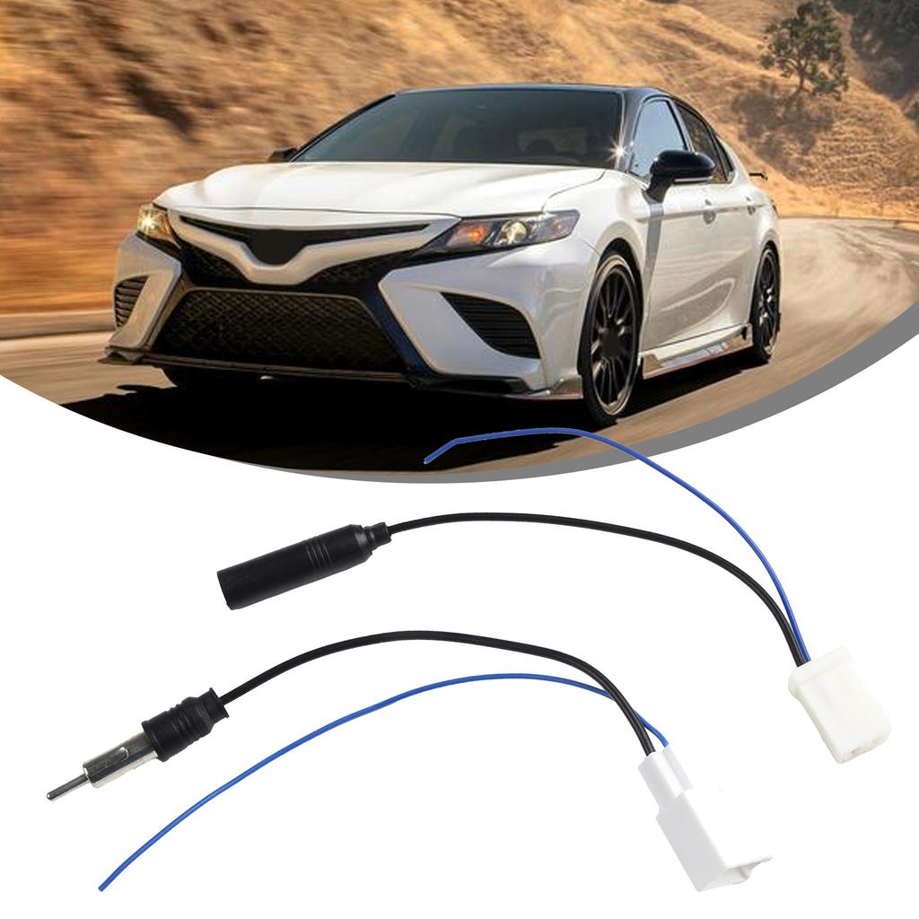 2 stücke Auto Radio Stereo CD Antenne Weiblichen/Männlichen Stecker Kabel Adapter Für Toyota Crown Land Cruiser Für Prado DC 12V