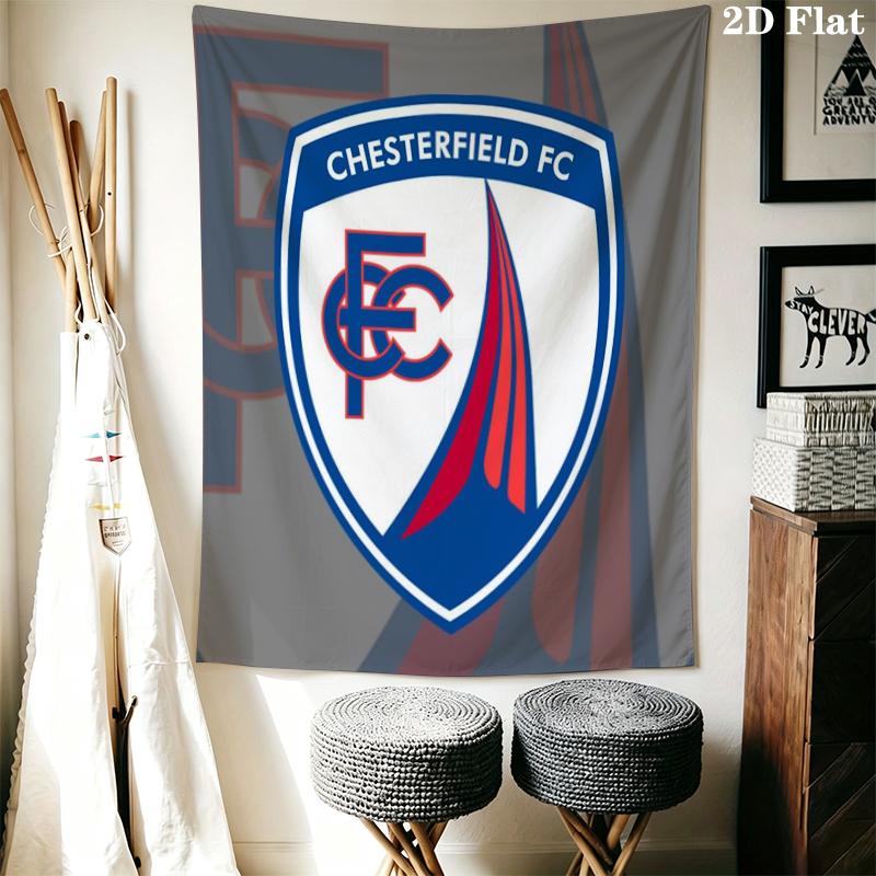 Chesterfield F.C Wall Tapestry Aesthetic Wall Hanging Printed Fabric Blanket Decorative Tapestries for Bedroom Living Room Home Decor