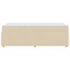 Bed Frame with Mattress Cream 90 x 190 cm Fabric