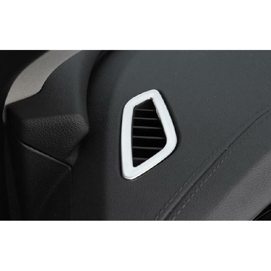 For Buick Regal 2018-2020 Silver Steel Dashboard L&R Air Outlet Vent Trim 2PCS