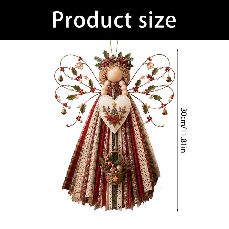Angel Hanging Display Set for Indoor Rooms, Fabric Body Panels, Wire Outline and Hanging Cord Included for Use