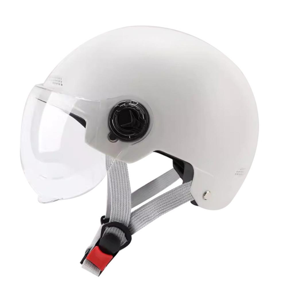 Electric Car Helmet Four Seasons Men's and Women's Universal Summer Motorcycle Half Helmet Battery Car Safety Helmet