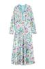 Pinky Diane Long Sleeve Mermaid Dress & (Floral Print) / Women's / 031-5140201 131_Mint
