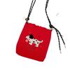 Cute Color Embroidery Bucket Bag Small Cloth Bag College Girl Casual Shoulder Crossbody Mobile Phone Bag