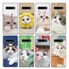 Cute Pet Cats Phone Case For Samsung Galaxy S26 S25 Edge S24 S23 Ultra S22 Plus S21 S20 FE Soft TPU Back Cover Funda Galaxy S25