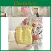 Trendy Dual Strap Soft Quilted Canvas Tote Bag Featuring Cute Heart Patterns