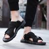 Fashion Men Sandals Soft Comfortable Non-Slip Men Shoes High Quality Woven Beach Sandals Mens Gladiator Sandals Summer Casual Flat Shoes