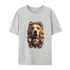 Funny Beagle Dog TShirt Mechanical Engineer Dog Cosie Printed Tops Tees Retro Cotton Men Top Tshirts