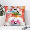 Diddl and Diddlina   Pillow Case  Retro Trendy Pillow Cover Square Design Cushion Cover Pillowcases For Sofa Bedroom Home Decor