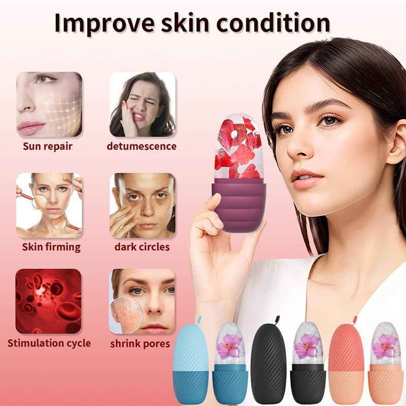 Silicone Ice Facial Roller Skin Care Beauty Lifting Contouring Tools Ice Globe Balls Massager Care Skin Makeup Care Tool