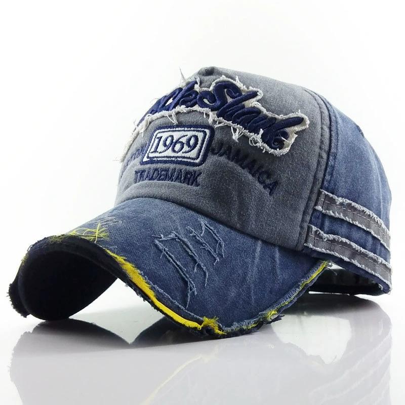 Unisex gewaschene Baseballkappe, hochwertige Snapback-Sommermütze für Männer und Frauen, 1969-Brief-Papa-Mütze