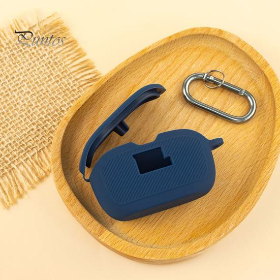 Silikon-Schutzhülle für JBL Vibe Buds, sturzsicher, stoßfest, staubdicht, Ladeloch-Design, tragbare Aufbewahrungstasche