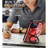 Magnetic Ring Phone Case IPhone 15 Pro Max With Built-in Kickstand Shockproof TPU Cover In 5 Colors