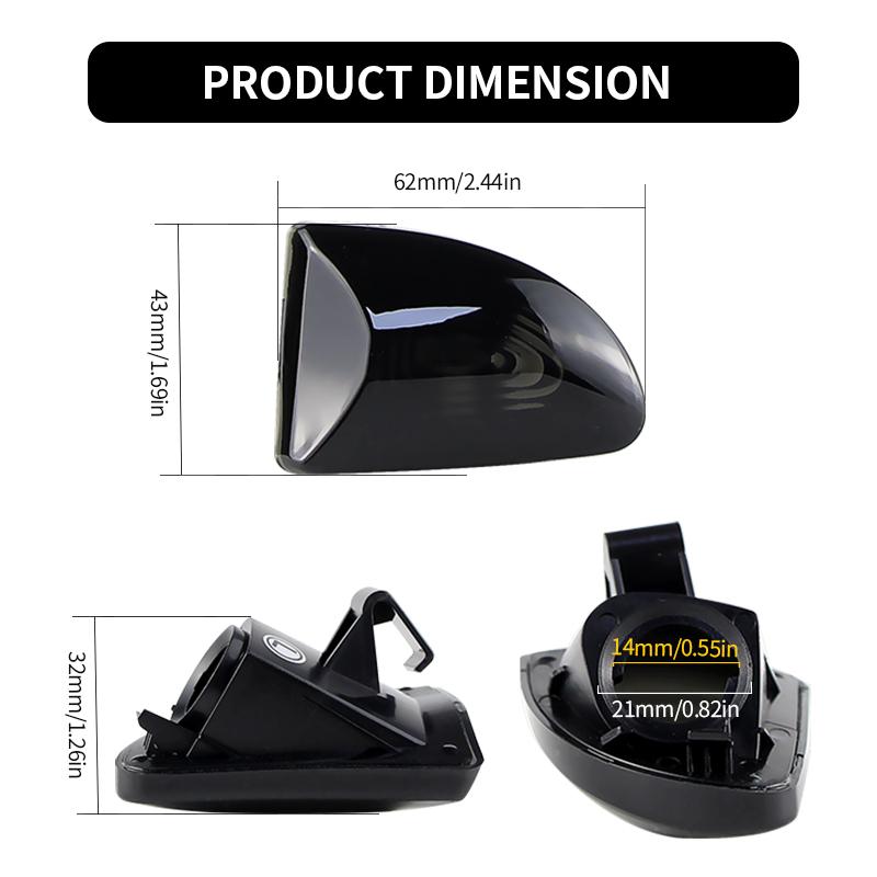 2PCS For Smart Fortwo 451 W451 Coupe Cabrio 07-14 A451 C451 Car Turn Signal Side Fender Marker Light Lamp Cover Shell Housing