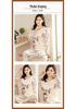 Women's Spring Autumn Long Sleeve Cute Pajama Set - Thin Casual Petite Homewear