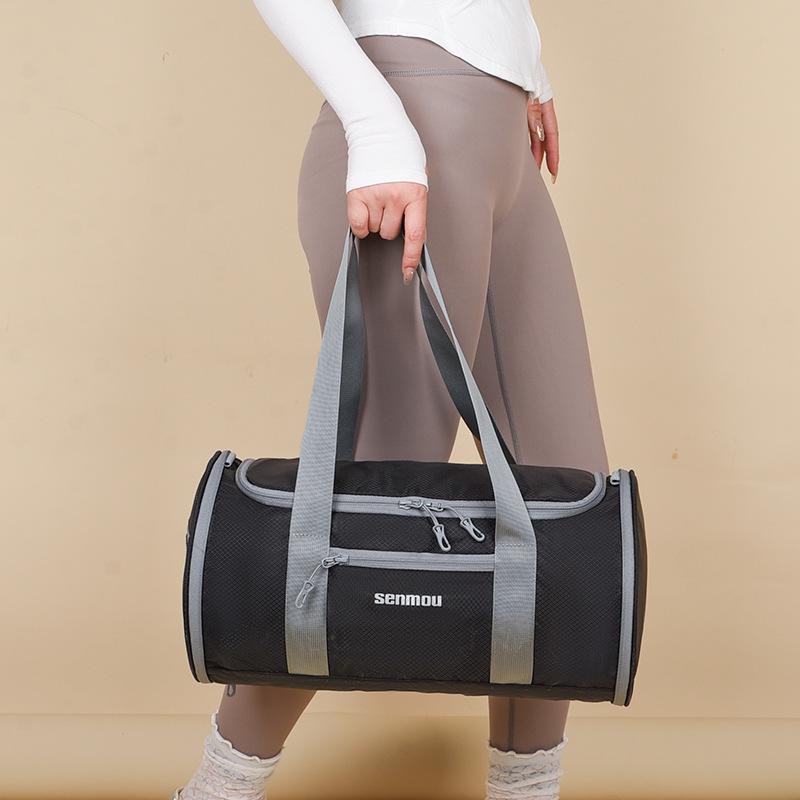 Men's and women's fashion and leisure travel lightweight folding portable travel bag portable sports fitness yoga bag