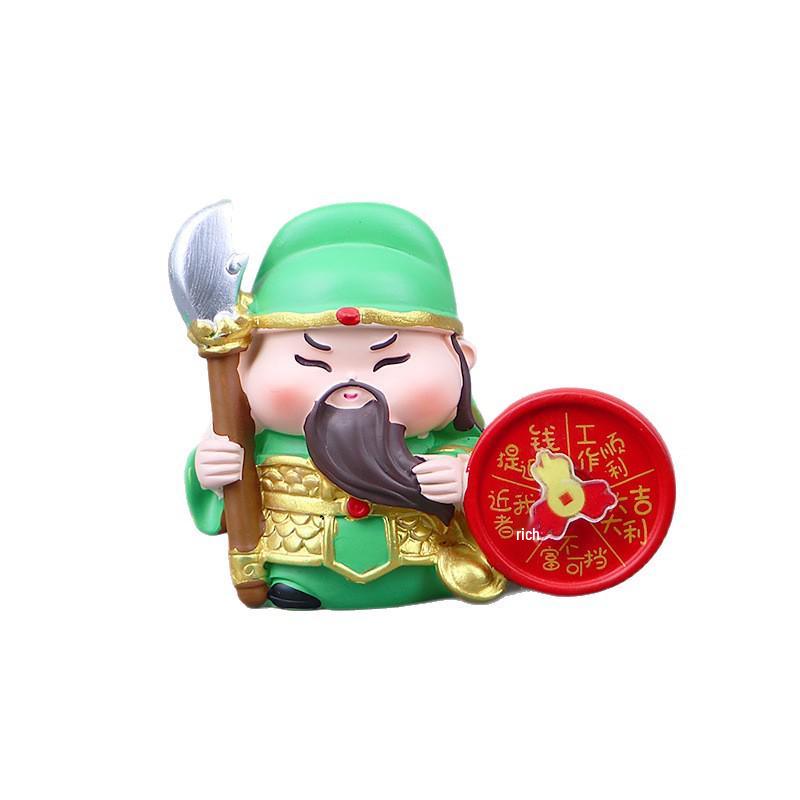 Zhong Kui Five Roads God of Wealth Ornament: Chinese Style Good Luck Gift for Home, Office, or Car Decoration.