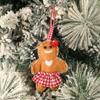 In-Stock Felt Elk Pendant Christmas Tree Ornament, Creative Gingerbread Man, and Deer Decoration.