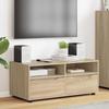 TV Stand in Sonoma Oak Finish 100 x 48 x 43 cm Engineered Wood