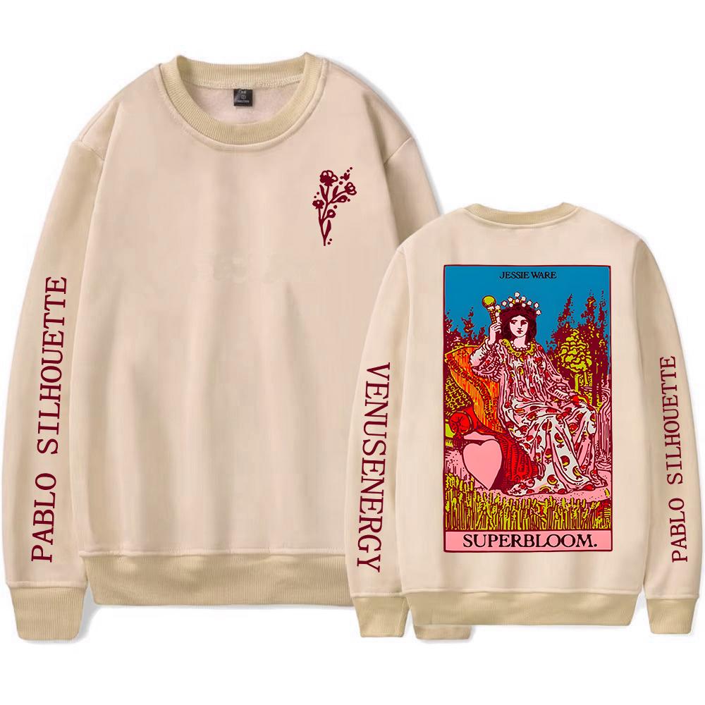 

Jessie Ware SUPERBLOOM Crewneck Sweatshirt Long Sleeve Loose Fashion Female Pullovers Casual Graphic Printing Clothing M