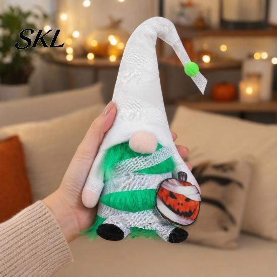 Halloween Outdoor Decorations Gnome Decor, Faceless Vampire Bat Doll Figurine for Shelf Table, Spooky Cute Ornament Party Home, Trick or Treat Festive