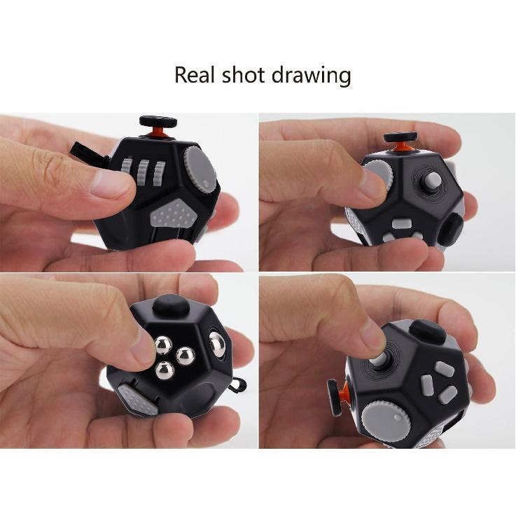 Mini Finger Cube Toys,Sensory Fidget Toys Relief Stress and Anxiety Depression Anti for Childens and Adults with ADD,ADHD,OCD,Autism(Black)