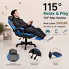 Ergonomic Business Gaming Chair with Lumbar & Neck Support, Adjustable Footrest, 300 Lbs Capacity (136 Kg), 360 Degrees Swivel