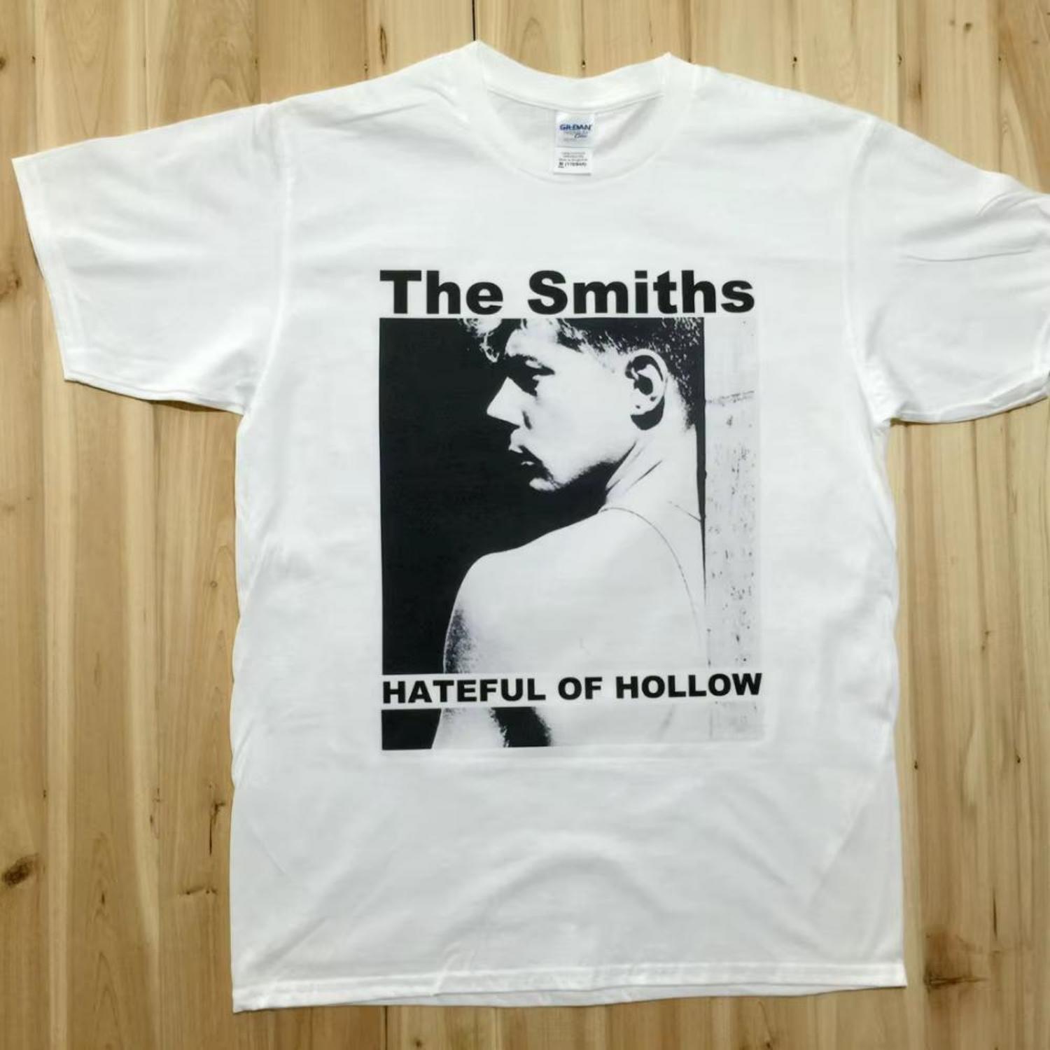 

Новая футболка Smiths Hateful of Hollow, модная мужская футболка из хлопка с круглым вырезом и коротким рукавом, мужская футболка, мужские топы, футболки S чёрный