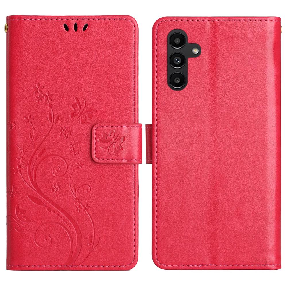 For Samsung Galaxy S25 Case PU Leather Phone Wallet Cover with Strap