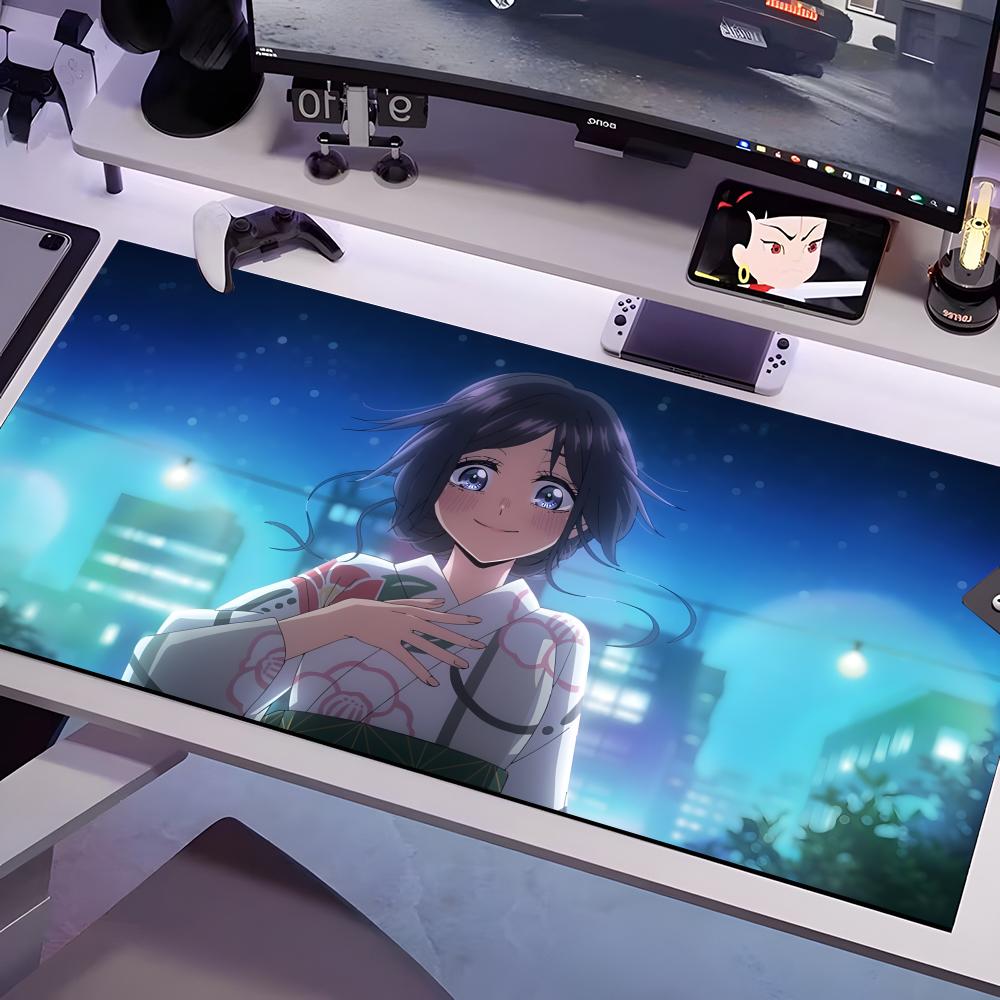 Kaoruko Waguri Mouse Pad Multiple Sizes Large Square Computer Office Game Table Mats Rubber Anti-slip Mousepads