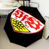 1PC Vfb Fc Crest Printed Umbrella Folding Umbrella, Automatic Umbrella 8-Frame for Travel, Camping Fan Gifts Christmas Gifts