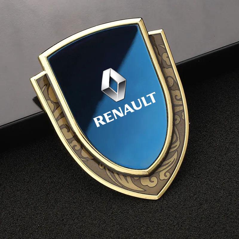 Car Badge Stickers Side Windows Metal Body Car Stickers for Renault Clio Satis Twingo Captur Rafale Megane ZOE Auto Accessories R666