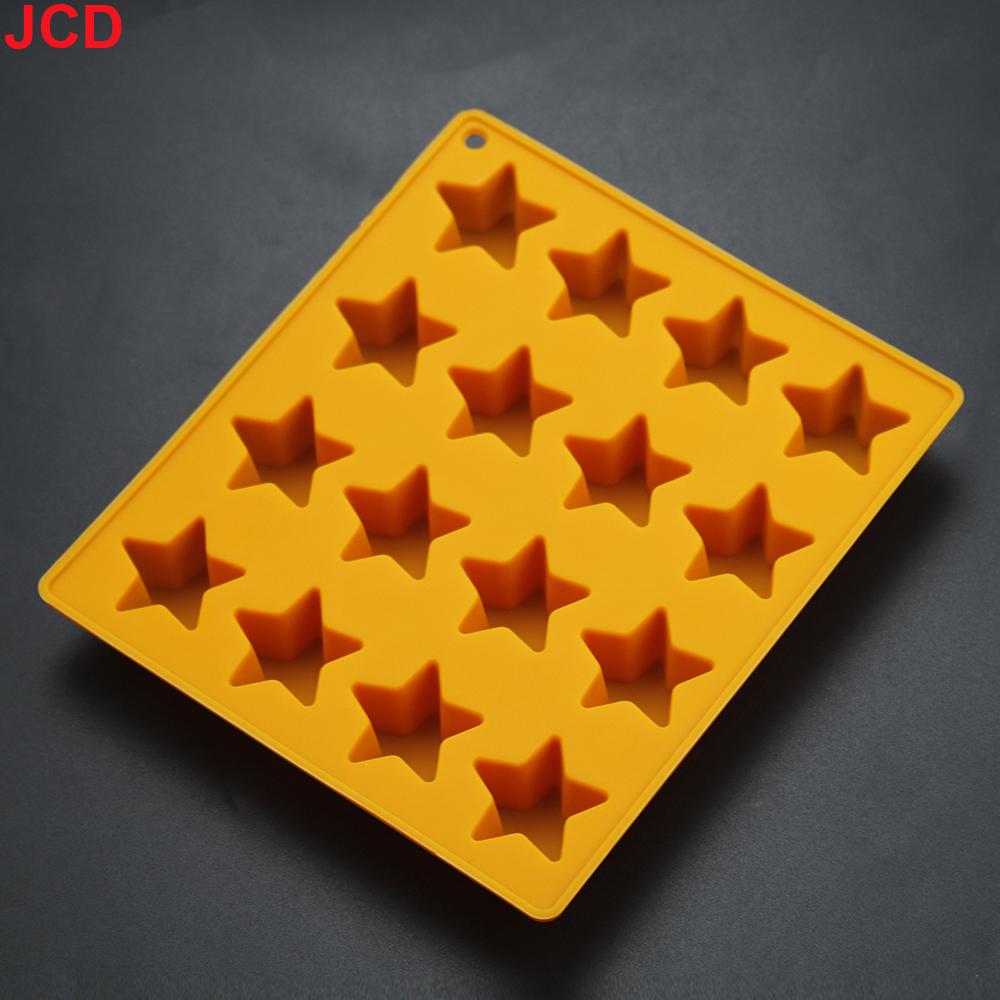 Silicone world 16 grid star ice grid Silicone Mold Ice Cube Tray DIY Chocolate Fondant Mould Pastry Jelly Cookies Baking Tools