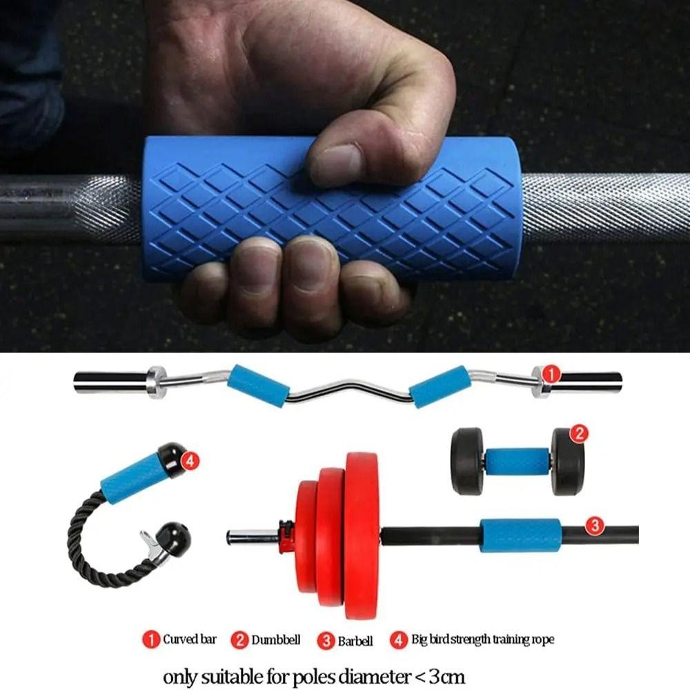 Weightlifting Silicone Dumbbell Grip Increase Friction Fitness Equipment Barbell Grip  Fitness