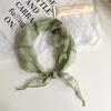 Triangle scarf scarf women's new literary and versatile neck protection silk scarf scarf headscarf summer women's pastoral hair accessories headgear