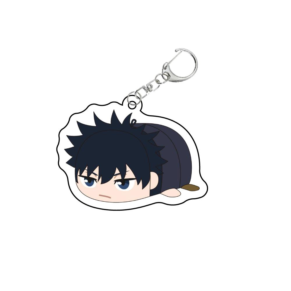 Anime Jujutsu Kaisen Beautiful Keychain Itadori Zenin Naoya Yuji Gojo Satoru Cartoon Acrylic Bag Tag Keyring Pendant Cos Accessory